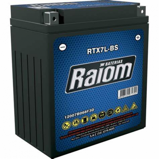 BATERIA 7AH RTX7L BS RAIOM COD:5092