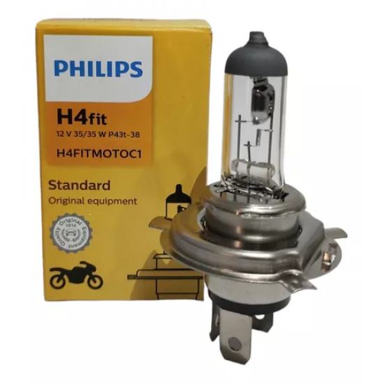 LAMPADA FAROL H4 35/35W PHILIPS STANDARD COD:5447