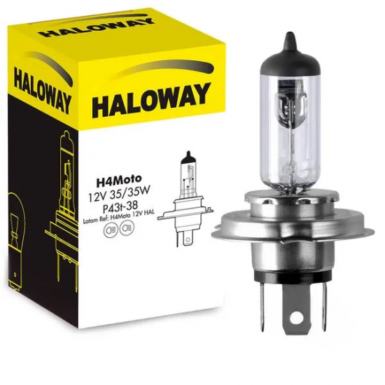 LAMPADA FAROL H4 35/35W HALOWAY COD:3270
